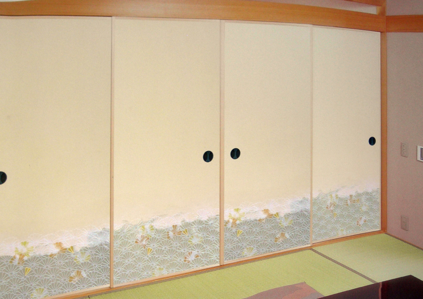 座敷、居間向き襖の画像
