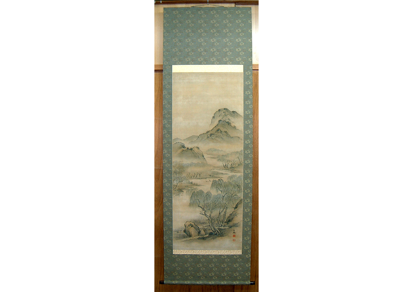 掛軸山水画（修理後）の画像