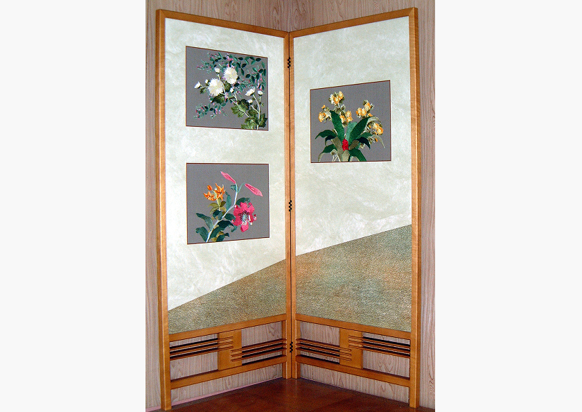 腰付屏風の画像