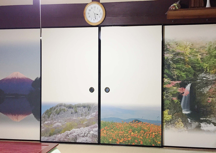 写真プリント襖の画像
