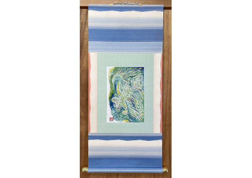 服地で軸装の画像