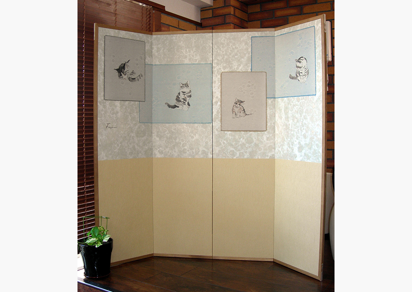 四曲パーティションの画像