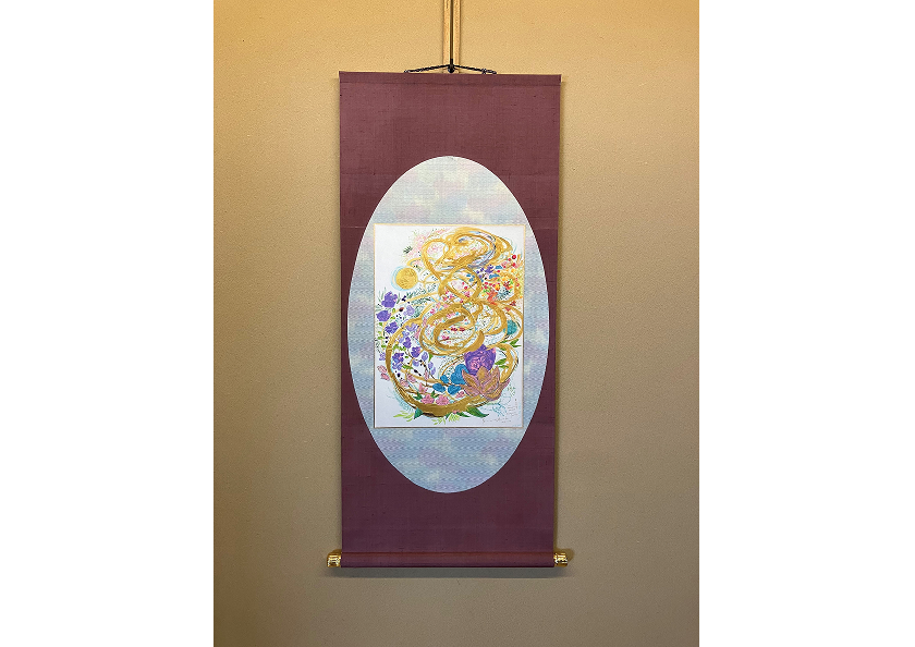 楕円刳り貫き表具の画像