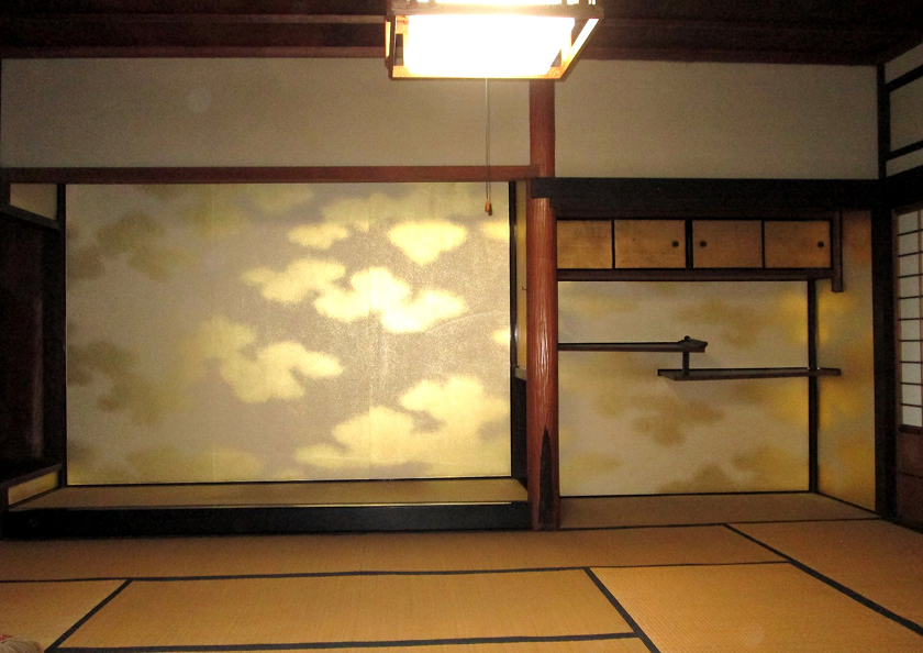 床の間張付壁雲砂子の画像