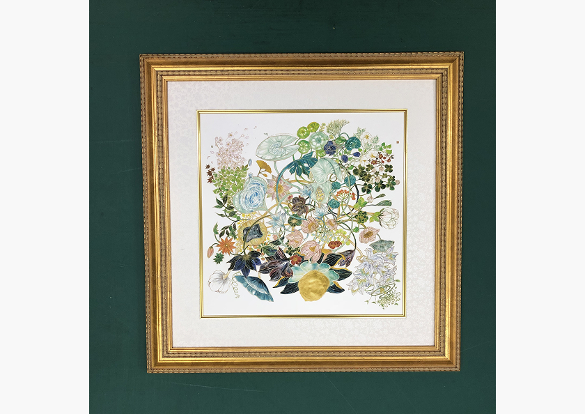 洋額縁と紙マットの画像